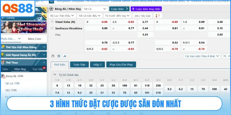 3 hình thức đặt cược được săn đón nhất