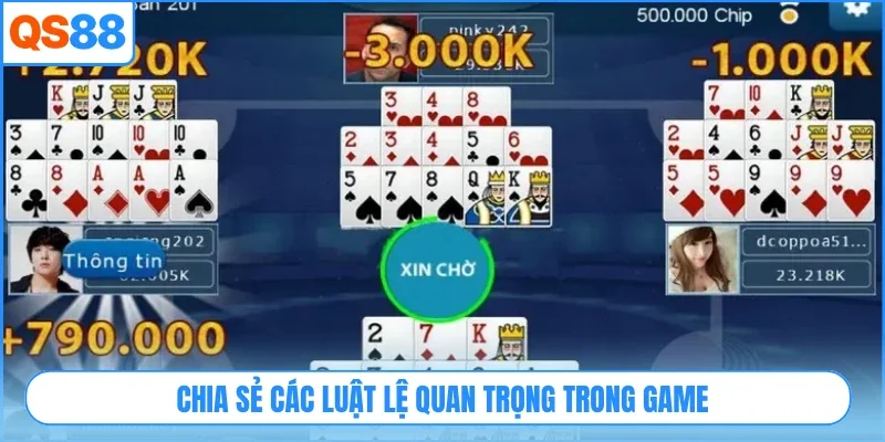 Chia sẻ các luật lệ quan trọng trong game