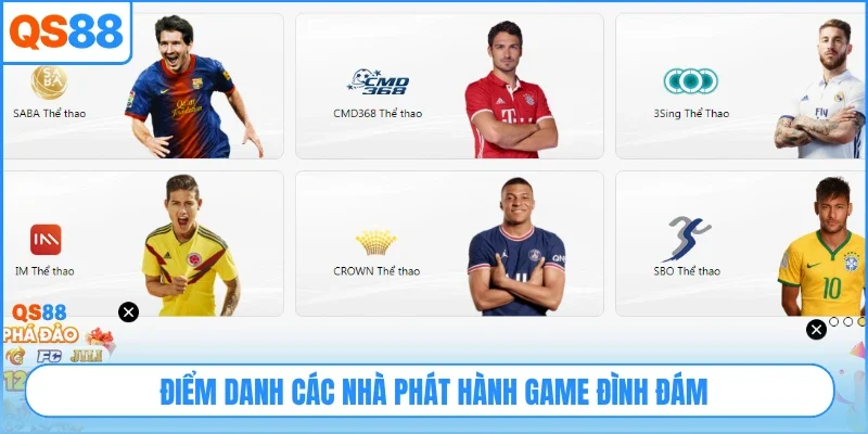 Điểm danh các nhà phát hành game đình đám